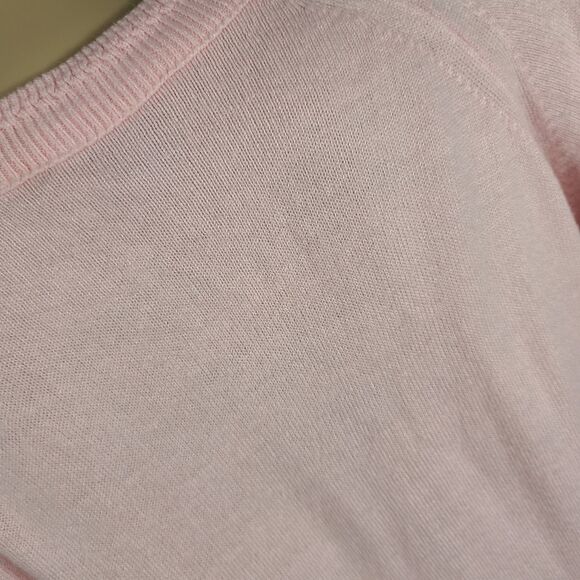 Alicia Vintage 1980s Pearl Button Pink Cardigan - Picture 12 of 13